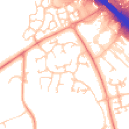 Daytime road noise heatmap for MK14 5QA