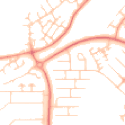 Daytime road noise heatmap for MK14 6AE