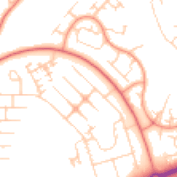Daytime road noise heatmap for MK14 6AX