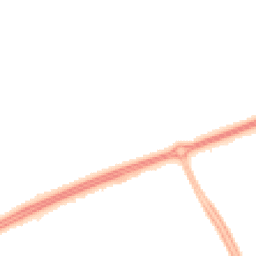 Night-time road noise heatmap for MK14 6DH