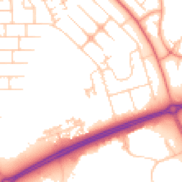 Daytime road noise heatmap for MK14 6EJ