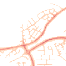 Daytime road noise heatmap for MK14 6FZ