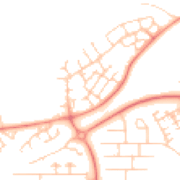 Daytime road noise heatmap for MK14 6GA