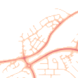 Daytime road noise heatmap for MK14 6GP