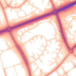 Daytime road noise heatmap for MK14 6HF