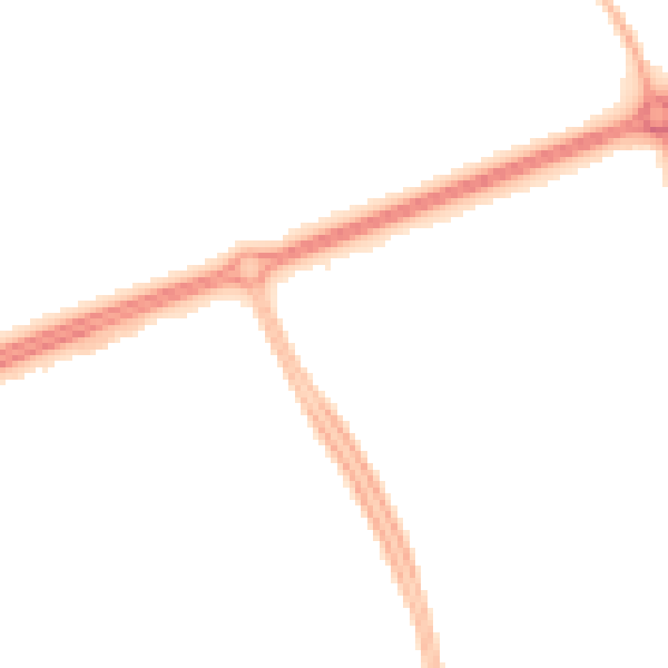 Night-time road noise heatmap for MK14 6HZ