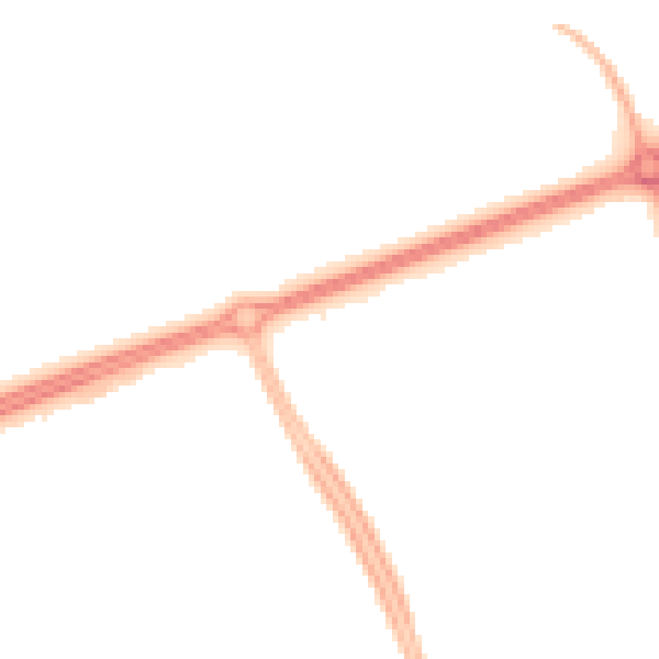 Night-time road noise heatmap for MK14 6JA