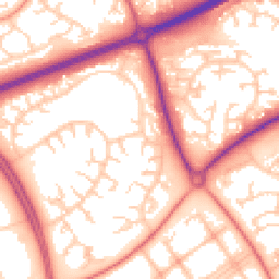 Daytime road noise heatmap for MK14 6JP