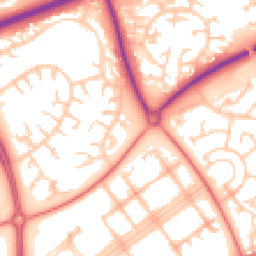 Daytime road noise heatmap for MK14 6JR