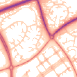 Daytime road noise heatmap for MK14 6JT