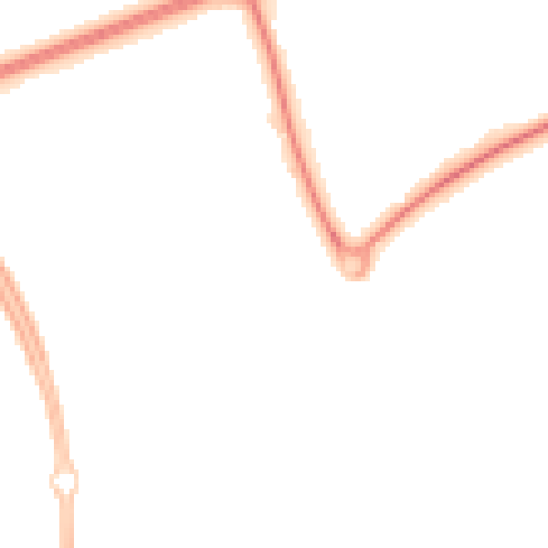Night-time road noise heatmap for MK14 6JU