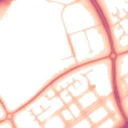 Daytime road noise heatmap for MK14 6PL