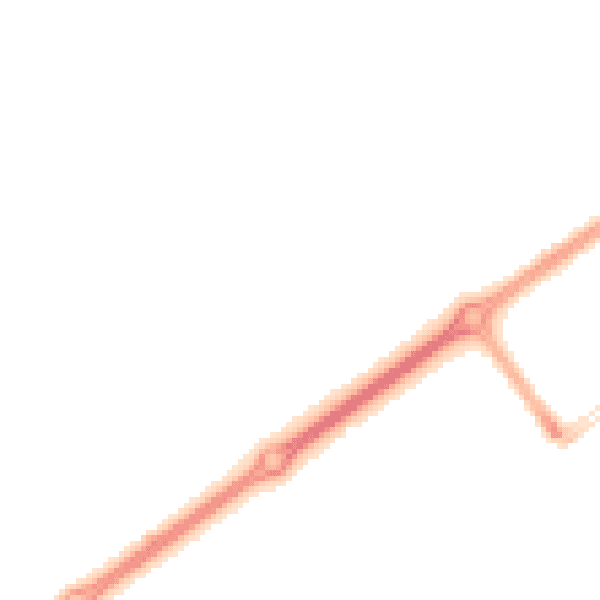 Night-time road noise heatmap for MK14 7BS