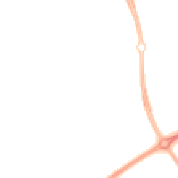 Night-time road noise heatmap for MK14 7DS