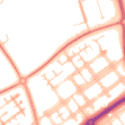 Daytime road noise heatmap for MK14 7DY