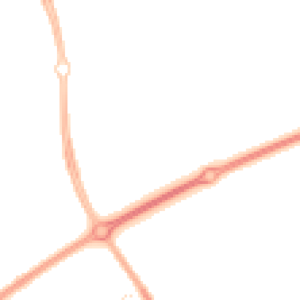 Night-time road noise heatmap for MK14 7LF