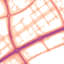 Daytime road noise heatmap for MK14 7LU