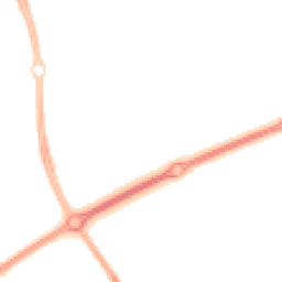 Night-time road noise heatmap for MK14 7LU