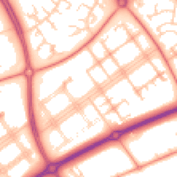 Daytime road noise heatmap for MK14 7QB