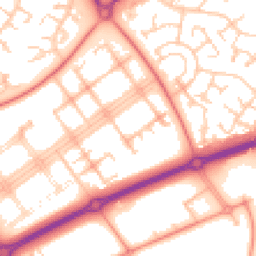 Daytime road noise heatmap for MK14 7QJ
