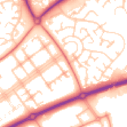 Daytime road noise heatmap for MK14 7RZ