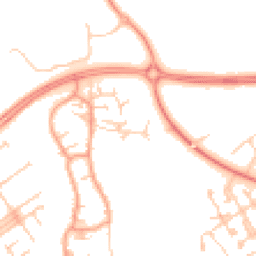 Daytime road noise heatmap for MK15 0AJ