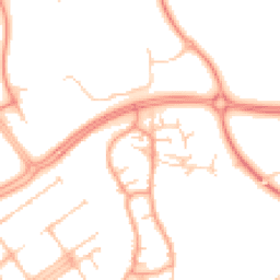 Daytime road noise heatmap for MK15 0AZ