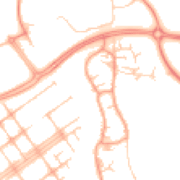 Daytime road noise heatmap for MK15 0BD