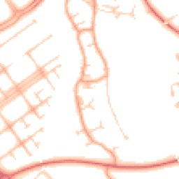 Daytime road noise heatmap for MK15 0BE
