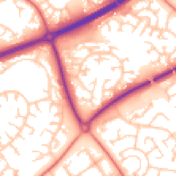 Daytime road noise heatmap for MK15 8AH