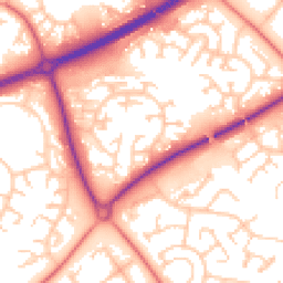 Daytime road noise heatmap for MK15 8AR