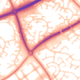 Daytime road noise heatmap for MK15 8AW