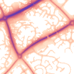 Daytime road noise heatmap for MK15 8AX