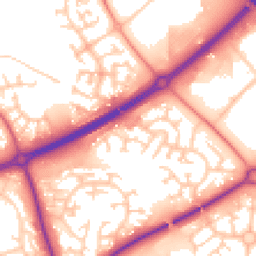 Daytime road noise heatmap for MK15 8PH