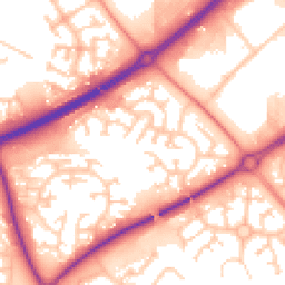 Daytime road noise heatmap for MK15 8PU