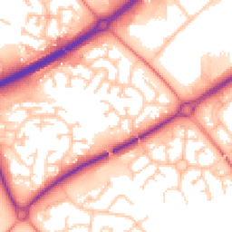 Daytime road noise heatmap for MK15 8QD