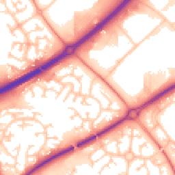 Daytime road noise heatmap for MK15 8QH