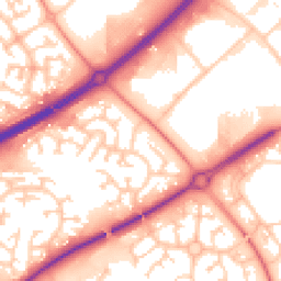 Daytime road noise heatmap for MK15 8QJ