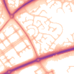 Daytime road noise heatmap for MK15 9AG