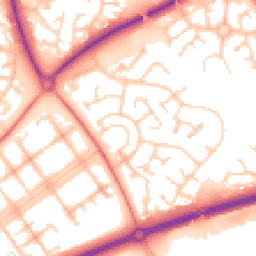 Daytime road noise heatmap for MK15 9AS