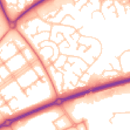 Daytime road noise heatmap for MK15 9AZ