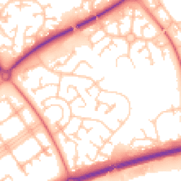 Daytime road noise heatmap for MK15 9BT