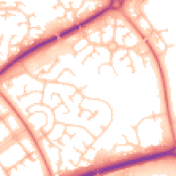 Daytime road noise heatmap for MK15 9BU