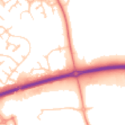Daytime road noise heatmap for MK15 9ED