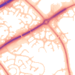 Daytime road noise heatmap for MK15 9HF