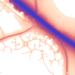 Daytime road noise heatmap for MK15 9HP
