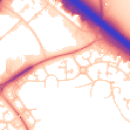 Daytime road noise heatmap for MK15 9HX