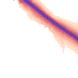 Night-time road noise heatmap for MK15 9LS