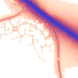 Daytime road noise heatmap for MK15 9LT