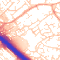 Daytime road noise heatmap for MK16 0BE